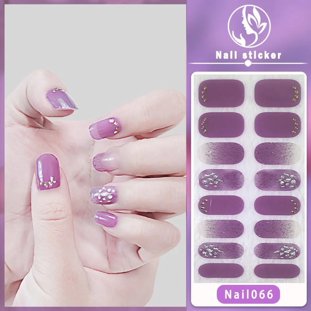 16 Strips French Nail Decals Waterproof 3D Nails Polish Wraps Nail Art Sticker Nail Art No Damage to Nails Gel Nail Stickers Set