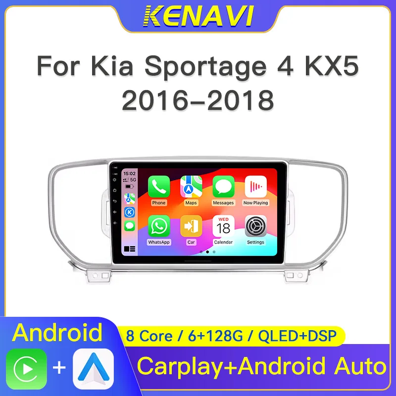 

2 Din Android Car Stereo Radio Multimedia Video Player For KIA Sportage 4 KX5 2016 2017 2018 Navigation GPS Carplay 2 din No DVD