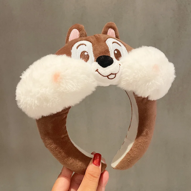 Internet-Berühmtheit Kastanienbrauner Winnie Puuh Haarreif für Damen, Cartoon-Erdbeerbär Mädchen-Stirnband, Niedliches Gesichtsreinigungs-Haarband – Detail 3
