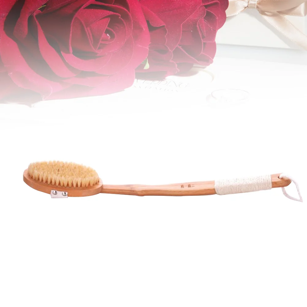 

Shower Brush for Body Long Handle High Quality Bath Natural Bristles Wooden Bamboo Care