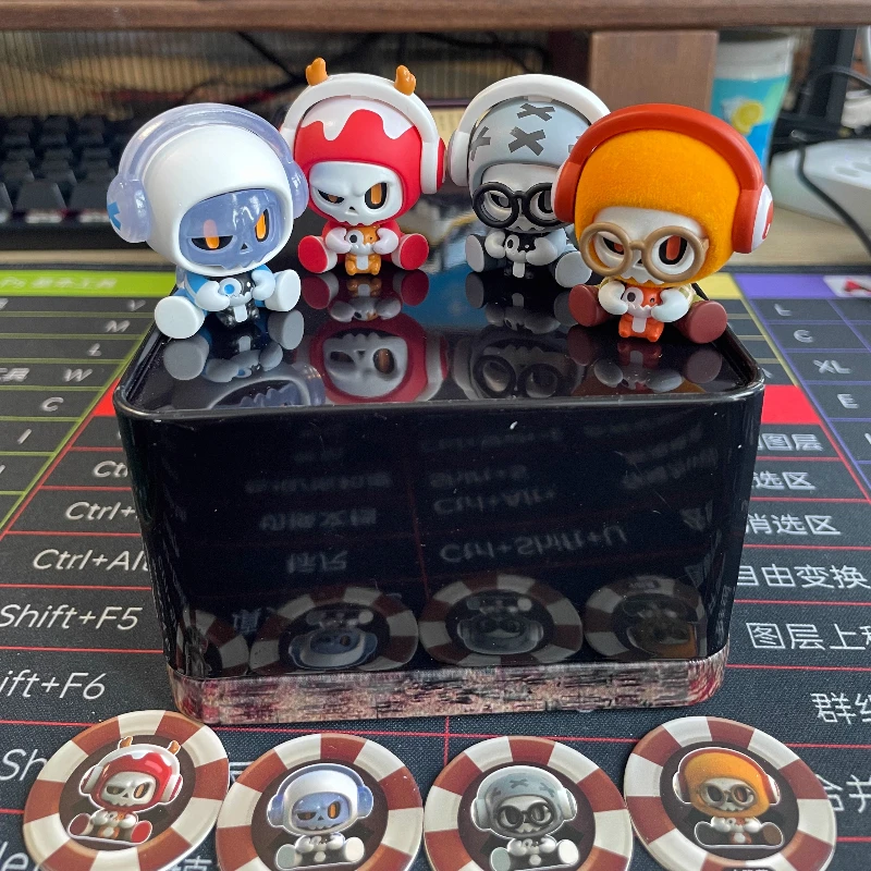 حقيقية الطفل Mr.Bone صندوق أعمى شخصيات كرتونية لعبة صغيرة عصرية صندوق الغموض دمية جمع الديكور البلاستيكية لعبة مجسمة هدايا للبنين #4