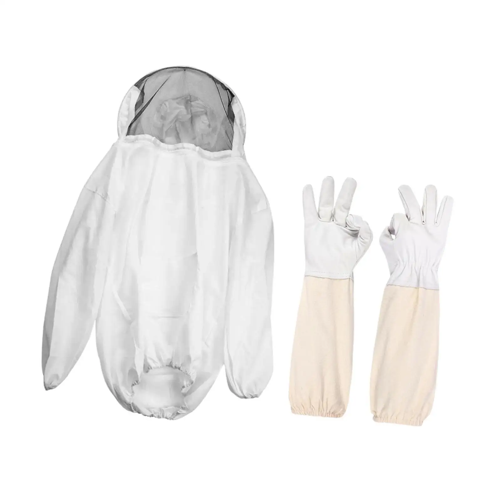 Premium Beekeeper Jacket Ventilated Full Protection Suit with Gloves Beekeeping Equipment for Apiary Management