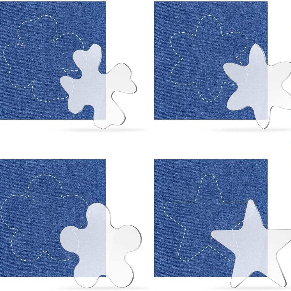 Quilt-Vorlagen, Acryl-Nählineal, Werkzeuge zum Schneiden von Stoffen, professioneller persönlicher Gebrauch, transparentes Maschinenquilten