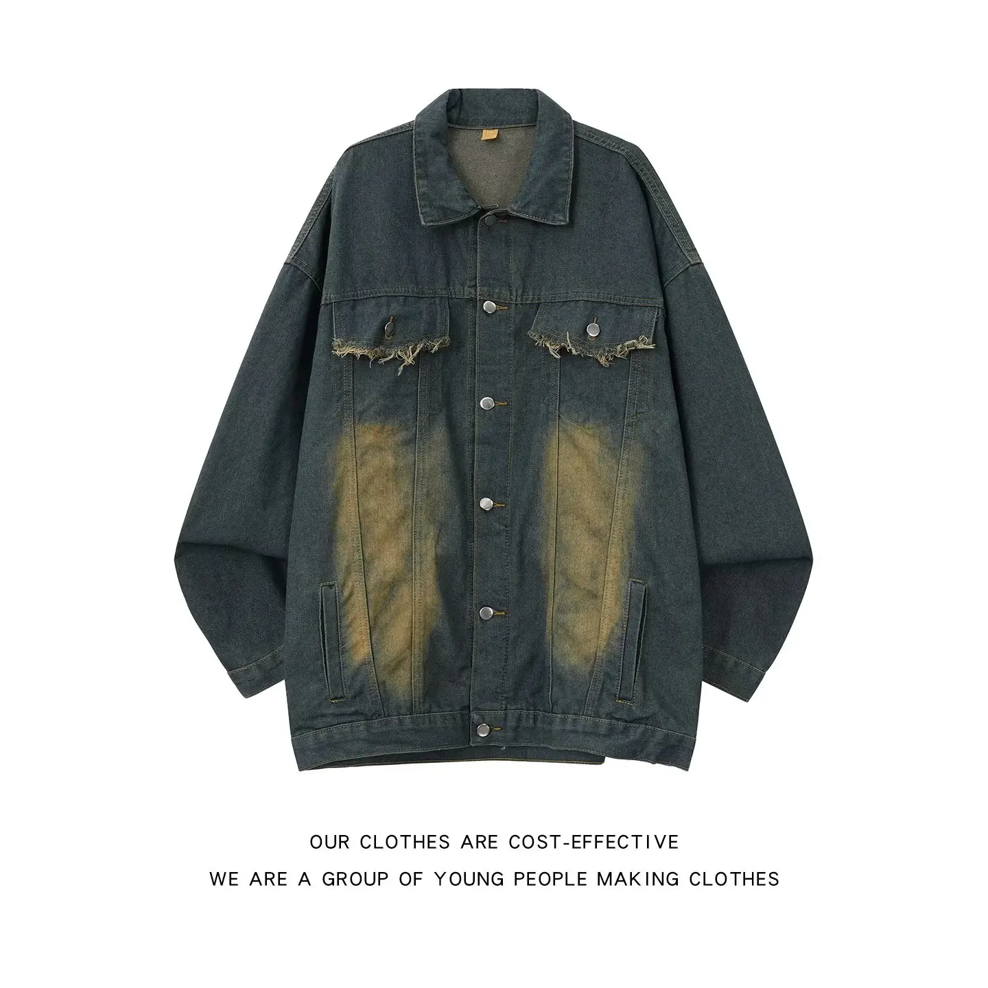 

Мужской джинсовый джинсовый джинт American High Street Sle, весенне-осенний новый модный винтажный повседневный свободный джинсовый джинт Haome