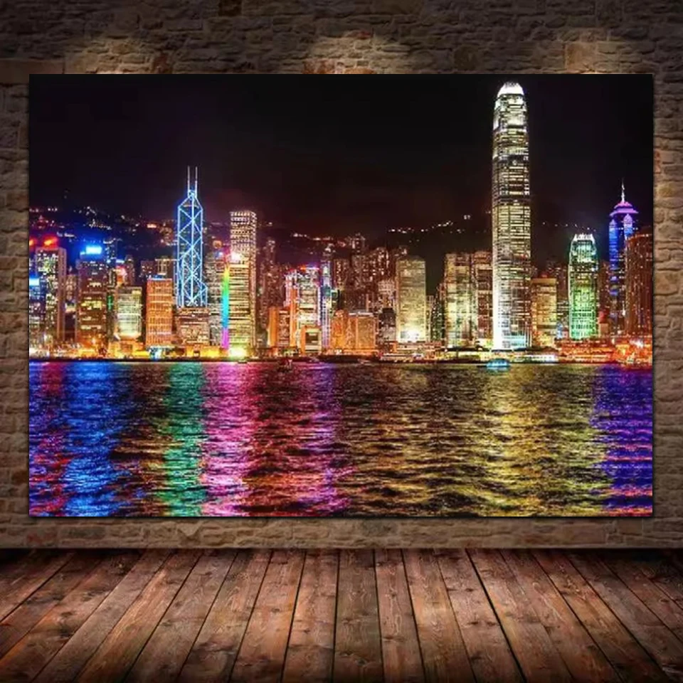 DIY 5D Diamond Painting cityscape Barcelona Park venice paris Scenery Diamond Embroidery Mosaic Art Cross Stitch Home Decoration