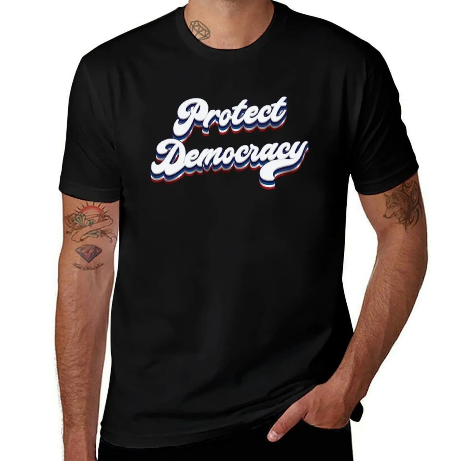 

Protect Democracy - 2024 Election T-Shirt cute tops shirts graphic anime t shirts funny meme t-shirts men clothes