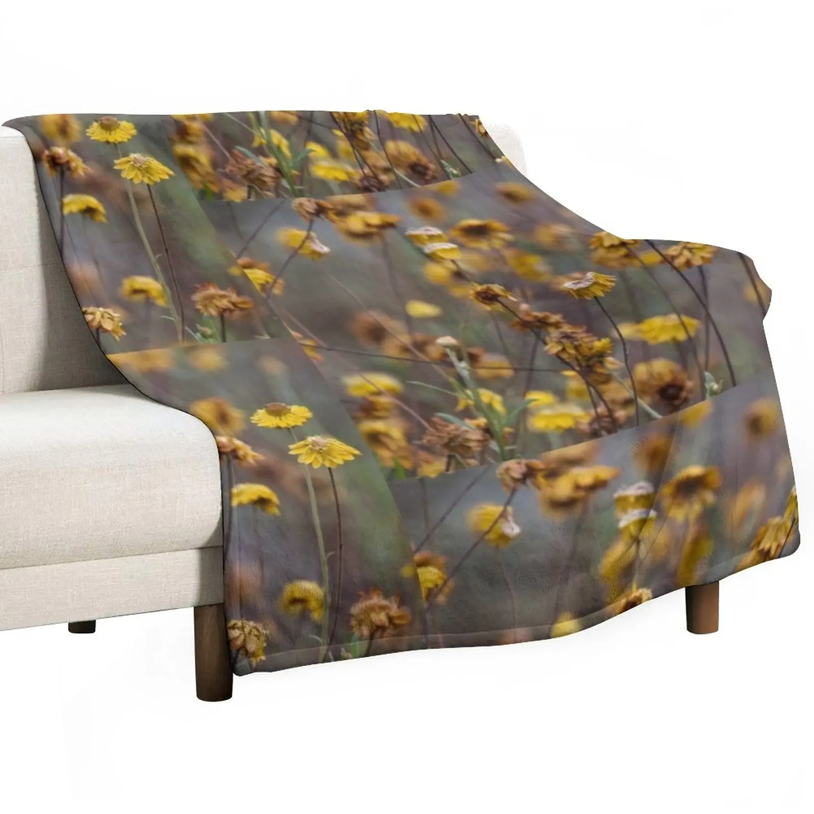 

Wild yellow daisies Throw Blanket Luxury St Custom Blankets