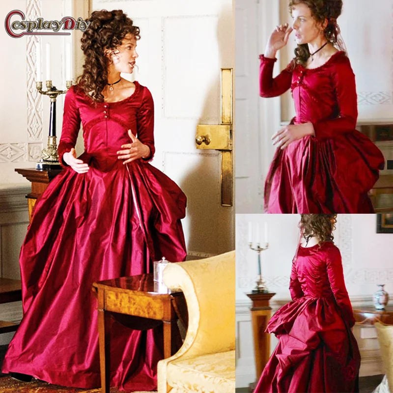 Cosplaydiy Love&Friendship Lady Susan Costume Ball Gown Victorian Dress 18th century Roccoco dress Kate Beckinsale Movie costume