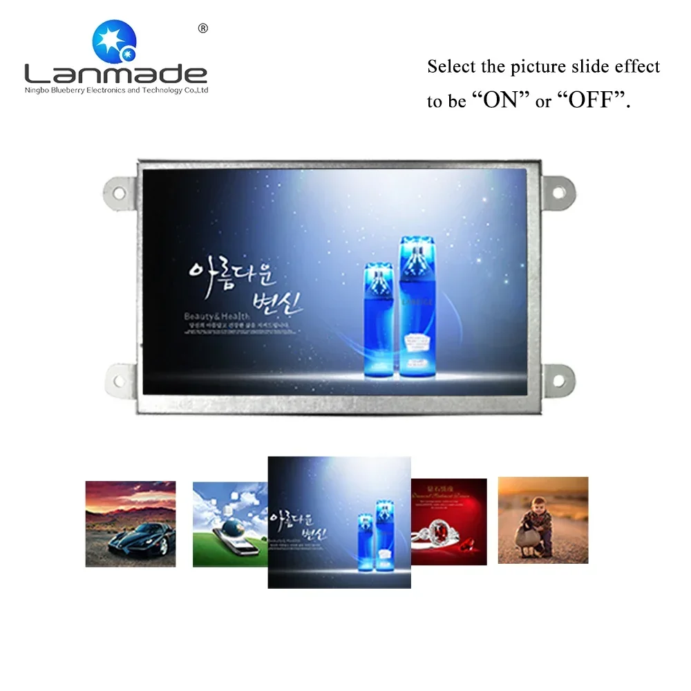 7inch USB SD card open frame LCD display digital signage player advertising display screen for all kinds