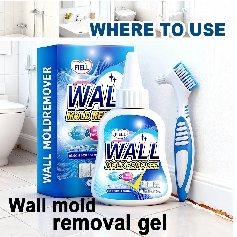 Mold Remover Gel Kitchen Bathroom Cleaner Mildew Stain Remover Deep Cleaning Household Supplies For Tile Grout Sink Bathtub