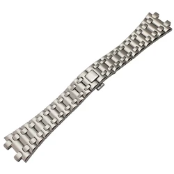 Anti-Rust Stainless Steel Watchband for AP Royal Oak 15703/15710 28mm with Double Press Buckle Concave-Convex Watch Strap