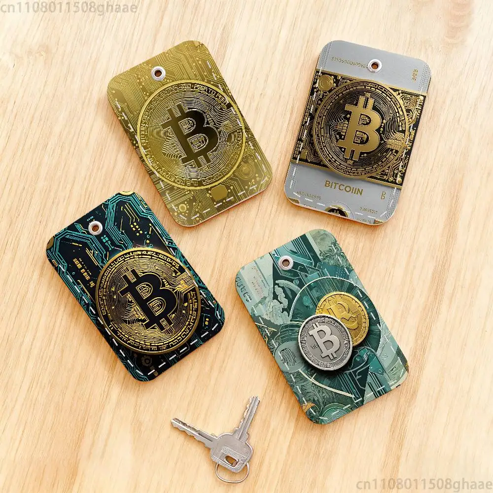Finance Bitcoin Personalised Print Card Holder Suitable For Holder Girls Door Card Case Women Badge Holder Keychain