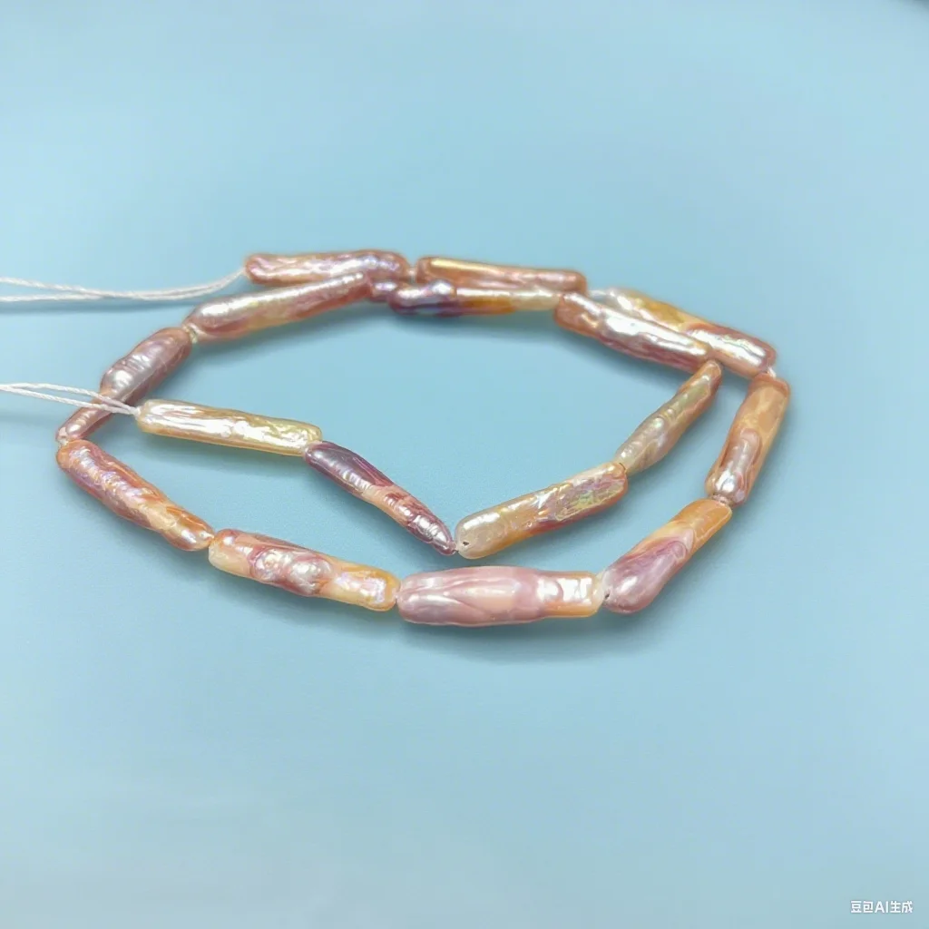 

Natural Freshwater Pearl Beads Long Strip Shape Original Baroque Bead for Jewelry Making Diy Necklace Earrings Accessoires