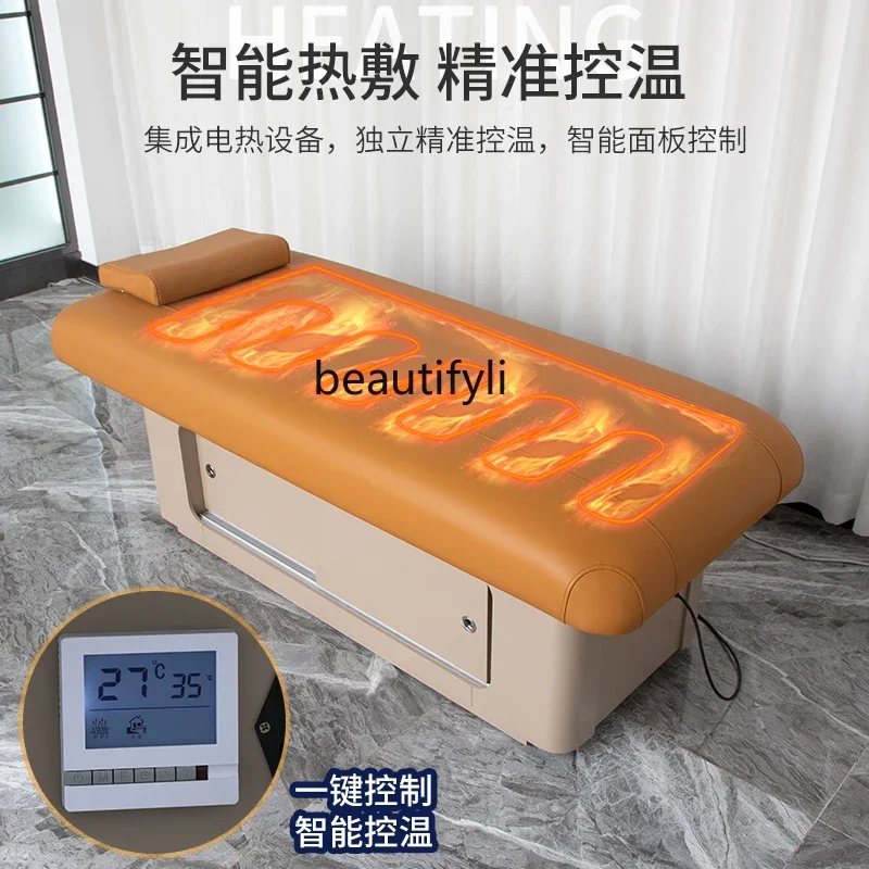 Electric Beauty Bed Vibration Massage Couch Relaxation Immersive Beauty Lifting Heating