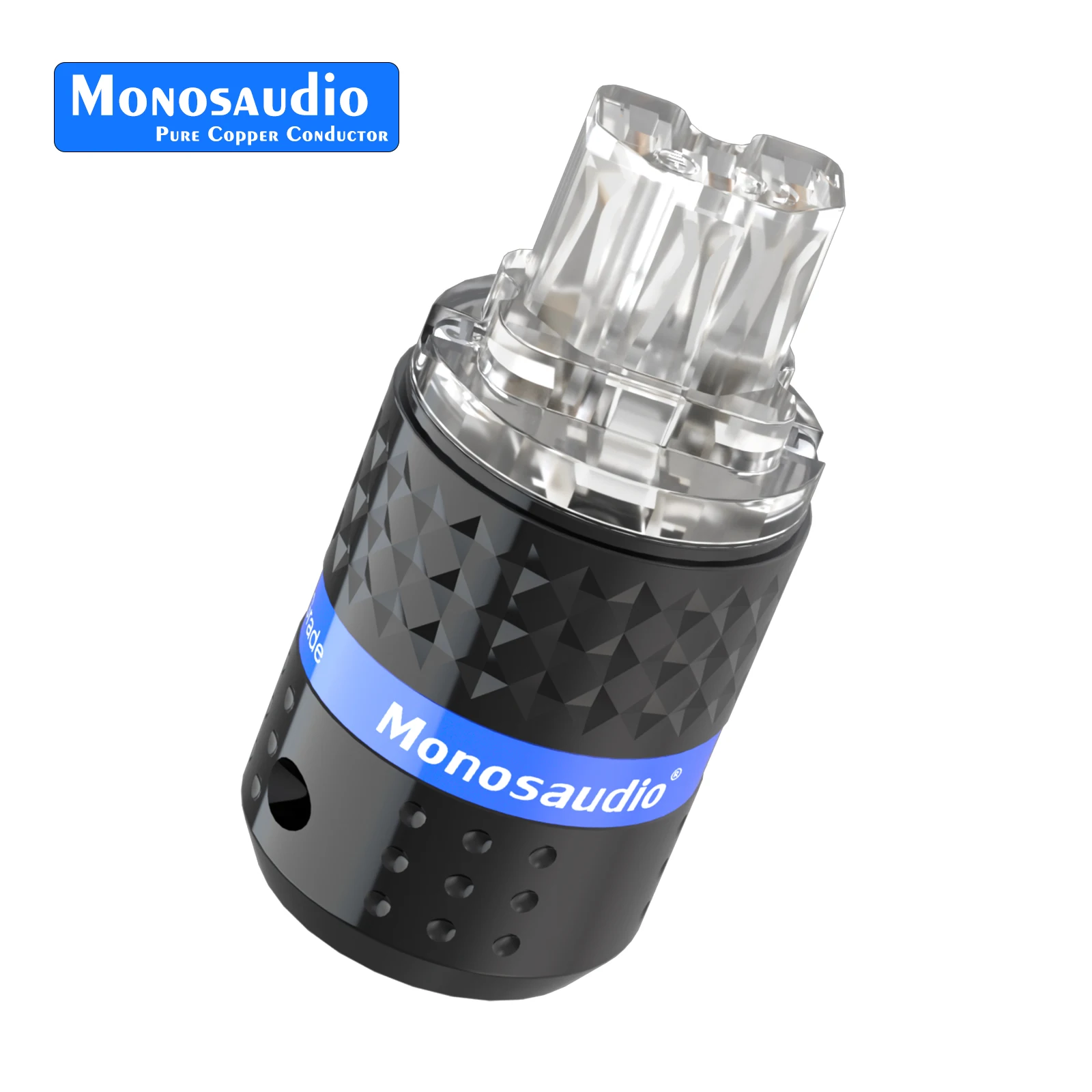 Wtyk zasilania Monosaudio z czystej miedzi E103F103, wtyczka EU, złącze IEC320 C15 do kabla zasilającego audio DIY — zdjęcie produktu 5