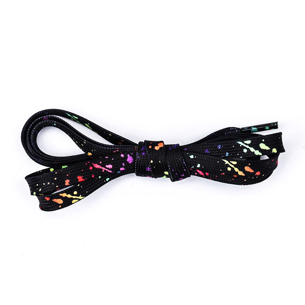 Shoelaces For Sneaker Flat Color Spot Ink Splatter Shoelace Colorful Basketball Shoe Laces Men Sports Boy 120/140/160cm