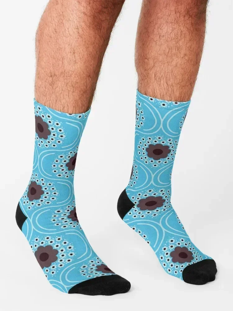 orla kiely floral design,New design,blue Socks retro valentine gift ideas winter gifts basketball Socks For Women Men's