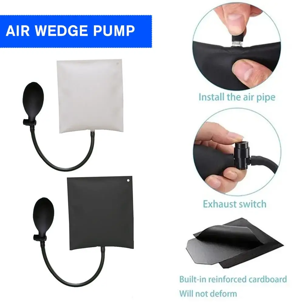 200KG Inflatable Air Pump Wedge Professional Car Door Opener Strong Leveling Lifting Alignment Repair Tool