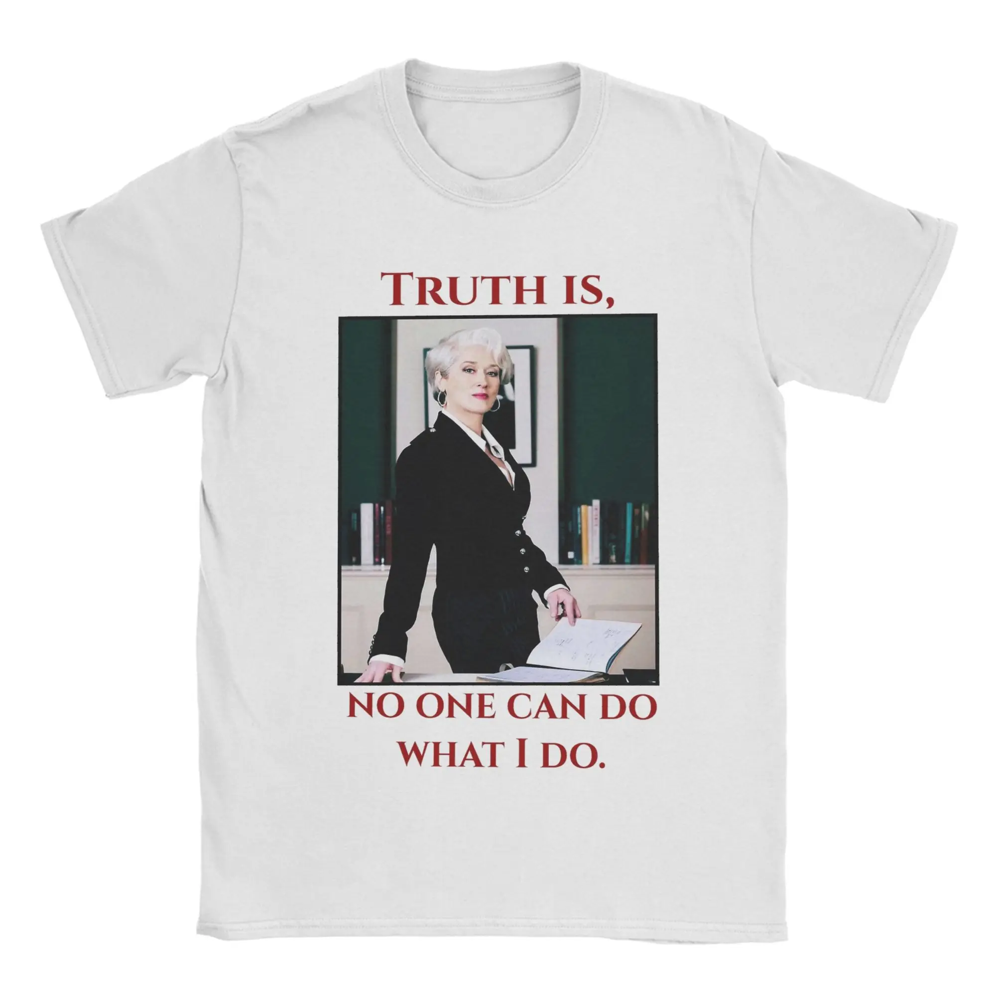 Men's T-Shirts Miranda Priestly Funny Cotton Tee Shirt Short Sleeve  T Shirt Round Neck Clothes New Arrival