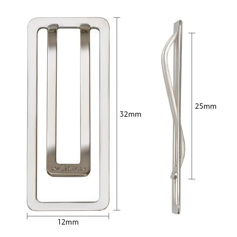 10pcs Square Thickened Binder Clips - Metal Paper Clips - Office Supplies For Documents, Notes & Bookmarking