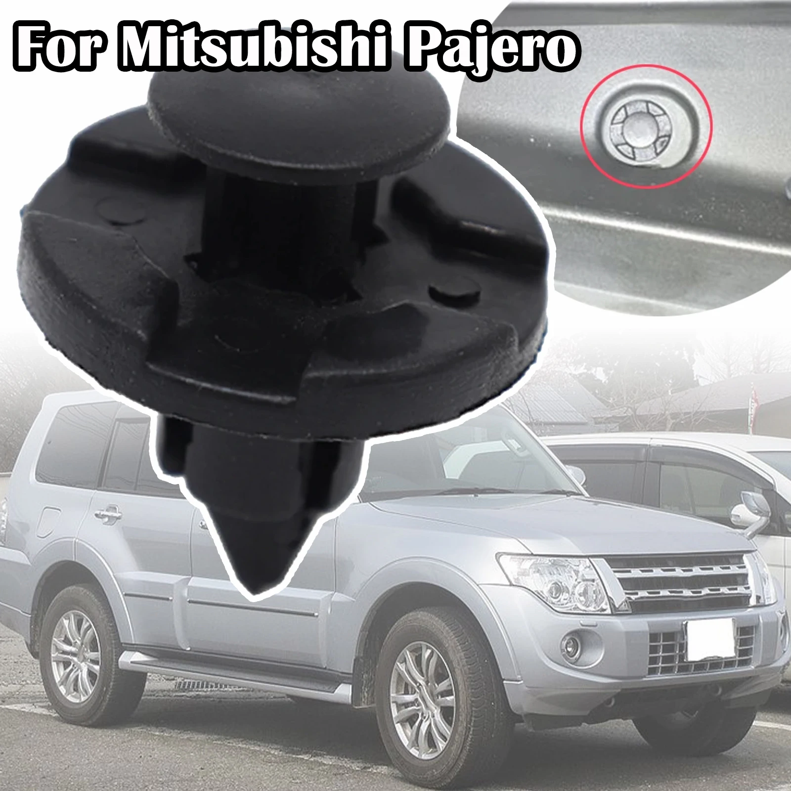 For Mitsubishi Pajero V60 V80 Montero Car Wheel Arch Lining Trim Bumpers Clips Fastener Facia Mud Splash Guard Rivet 2000 - 2021