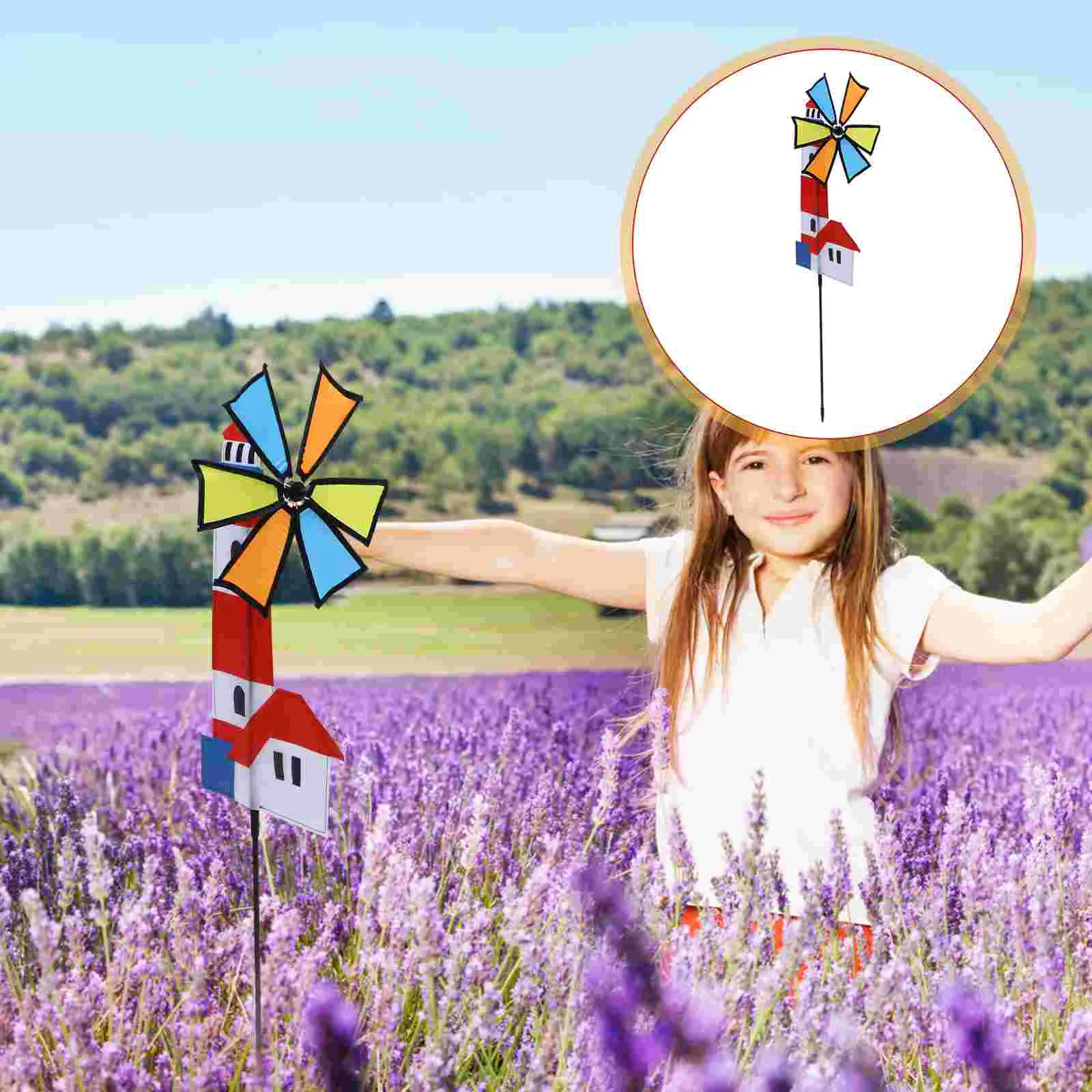 

3 PCS Cloth Children's Windmill Gold Disc Watches Exquisite Ring Leopard Print Toy Pinwheels Traditional Toys 3D Decors Outdoor
