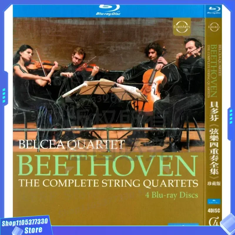 

Beethoven Complete String Quartets Classical Symphonies High Definition BD Blu-ray 4 Discs
