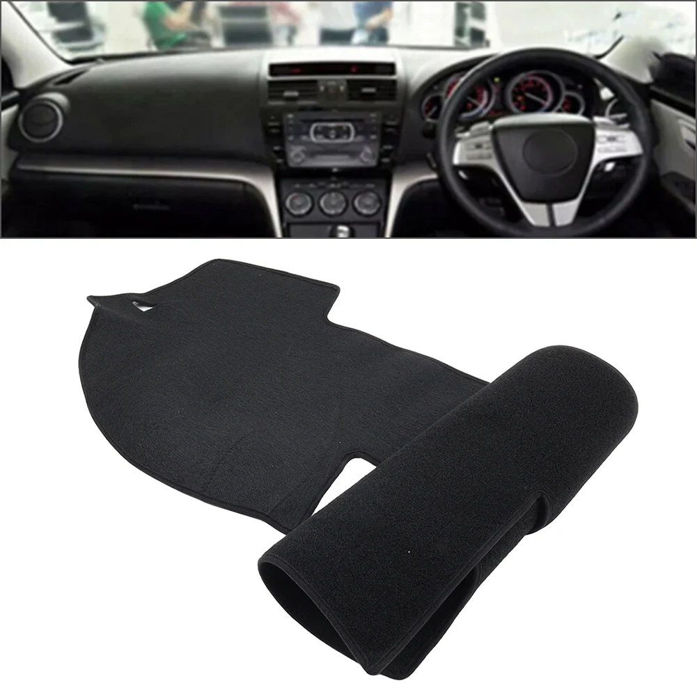 1pc Dashboard Cover Nonslip Mat Dashmat Carpet Polyester Right For Mazda 6 GH Series 2009-2012