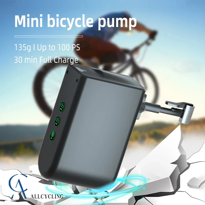 

Bicycle Portable Wireless Inflatable Pump For MTB Road Bike Mini Lightweight Handheld Model Smart Tire Inflation Pump