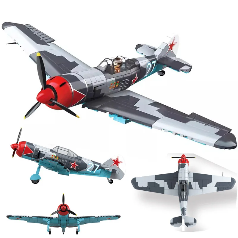 modellino-vintage-di-aereo-da-caccia-con-elica-giocattolo-militare-da-costruire-per-bambini-e-adulti-serie-completa-crown-blos