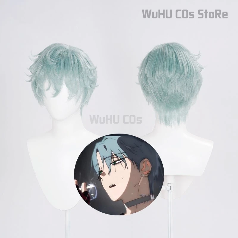 Till Anime Alien Stage Cosplay Prop New Wig Light Green Hair Men Stage Show Conmic-Con Christmas Holloween Customized