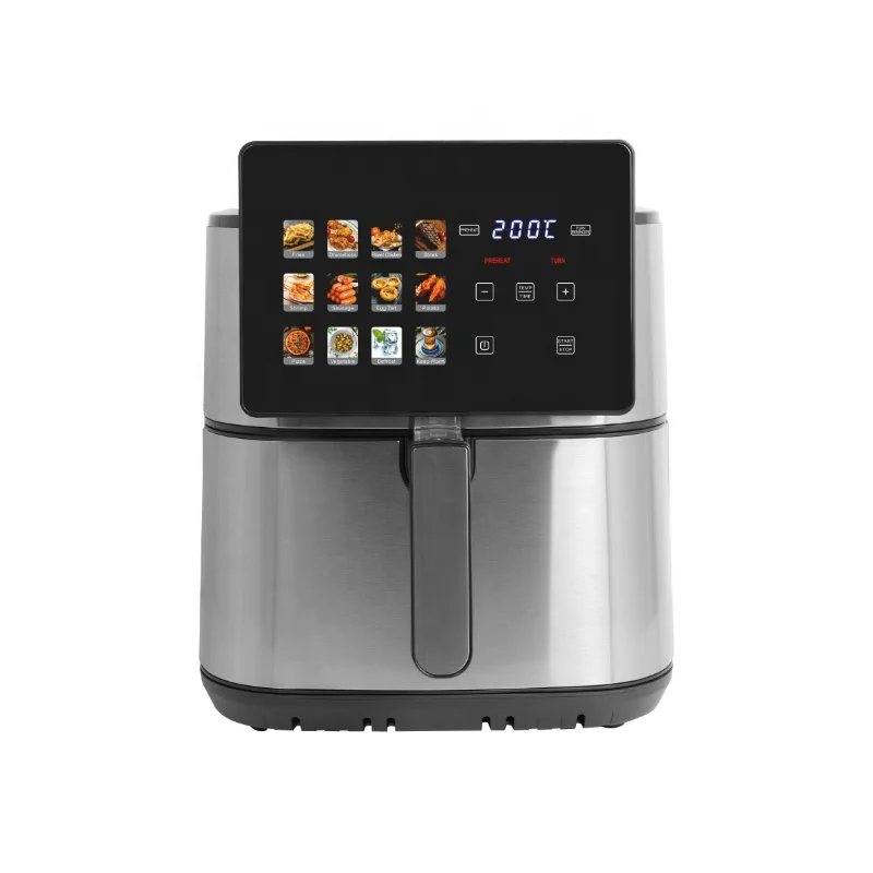 

Новая цифровая аэрофритюрница 8 л, 1800 Вт, для коммерческого использования, безмасляная, с визуальным контролем