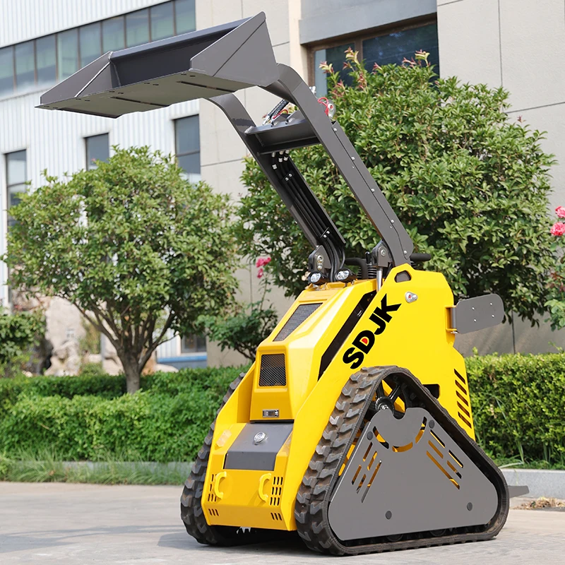 Mini type skid loader wheel type small skid loader structure diesel power support quick switch  free switch Customized