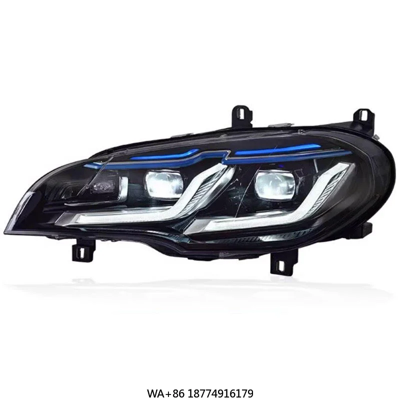 

Hot salesCar Front Head Lamp for X5 E70 LED Headlight Projector Lens 2006-2012 X5M DRLSignal Animation AutomotiveAccessories