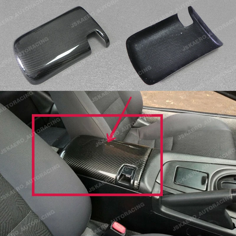 

For Toyota MK4 Supra RHD Carbon Fiber Interior Console Armrest Lid Stick Cover
