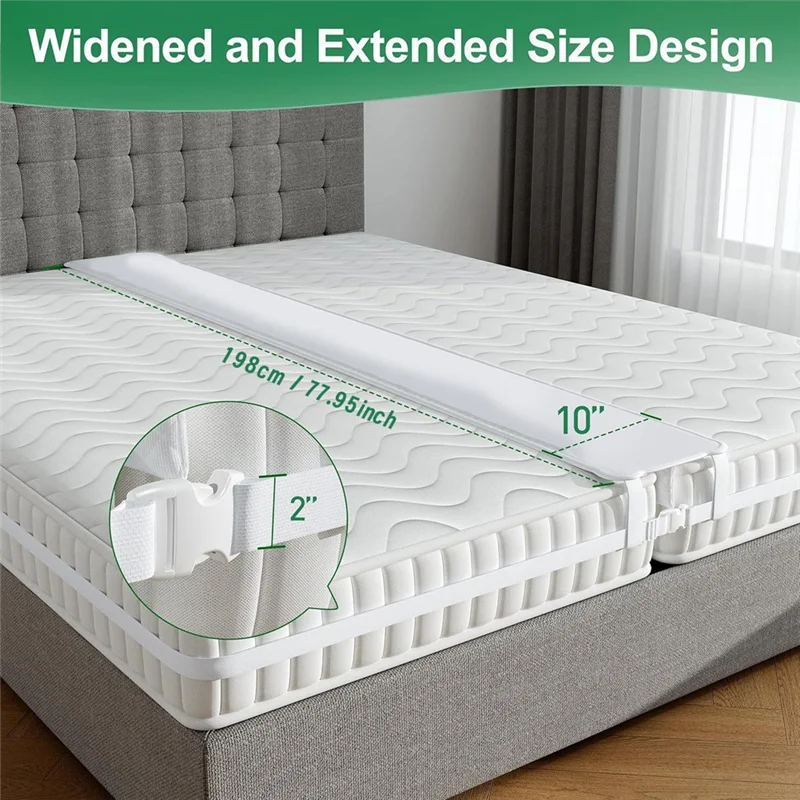 ABRS-10" Extra Wide Bed Bridge Twin Bed Mattress Connector Bridge For Stayover,Family Room