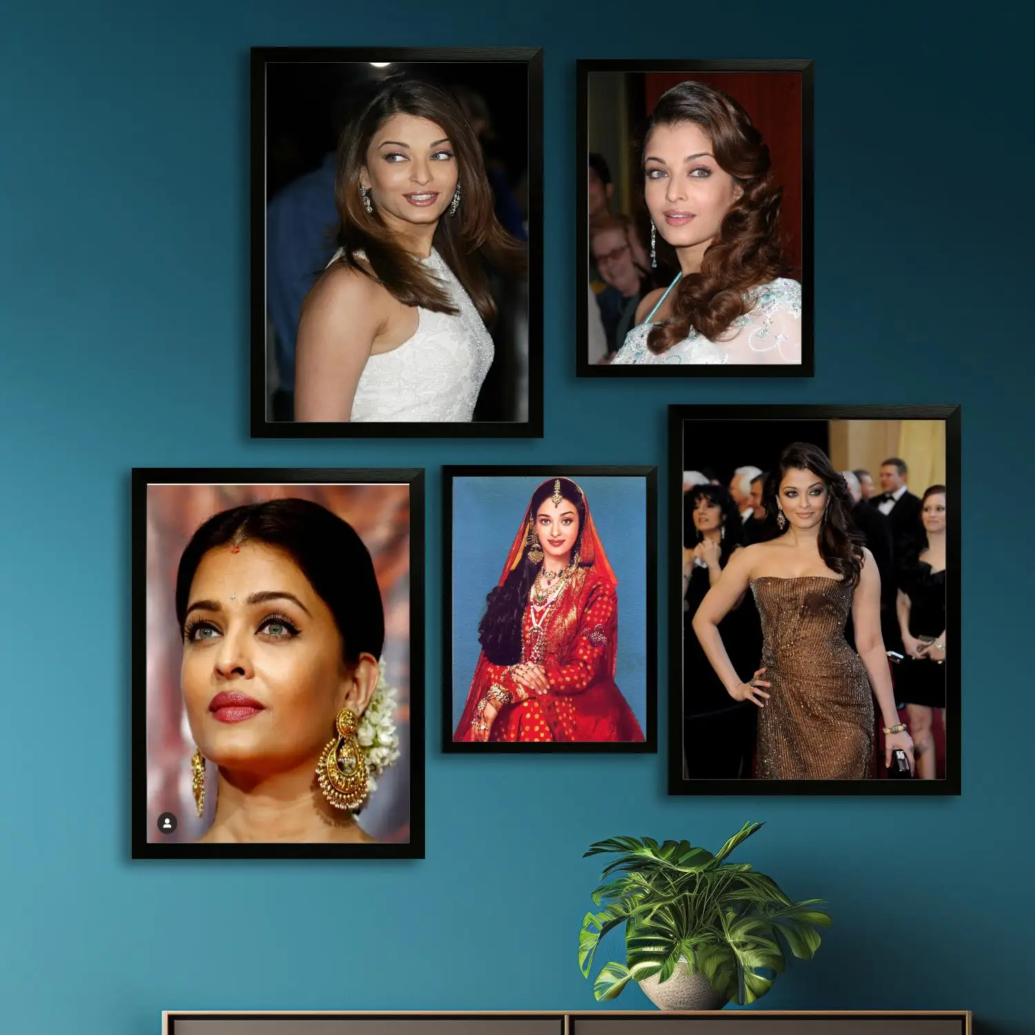 ملصق فني من القماش للممثل iishwarya rai وفن جداري، طباعة صور، عائلة حديثة، ديكور غرفة النوم، ملصقات، لوحة زخرفية #1