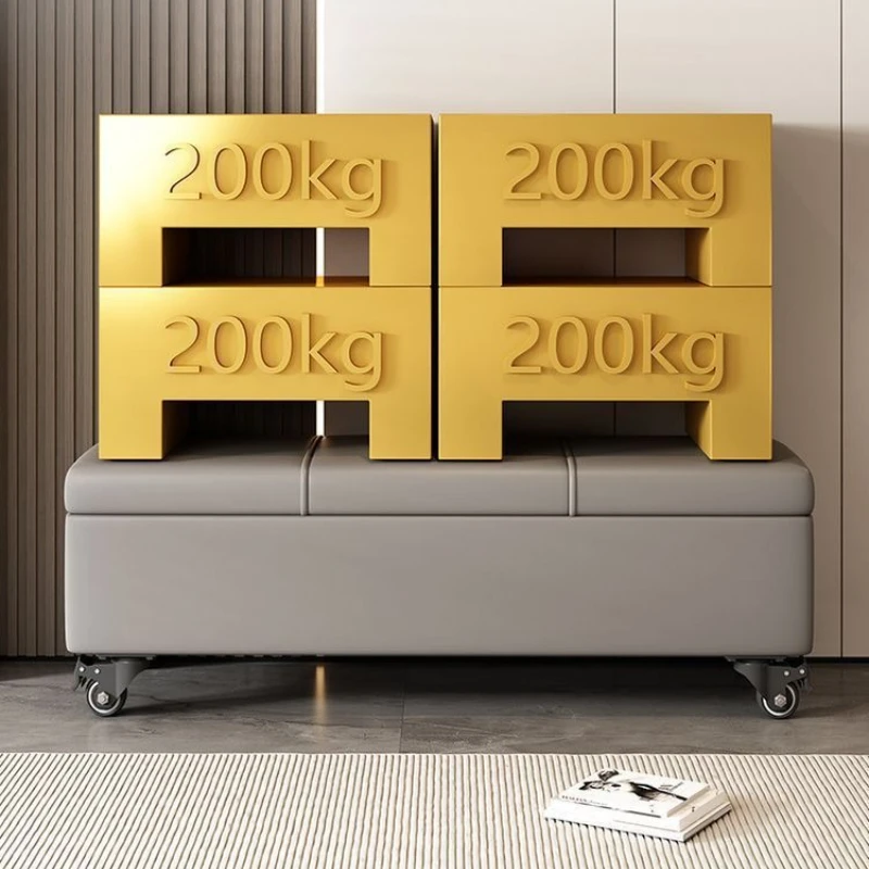 مقعد تخزين خارجي متعدد الوظائف مع عجلات مقعد عريض مقعد عثماني مقعد حذاء عالي التحمل أثاث منزلي للمكتب للاستخدام الخارجي #4