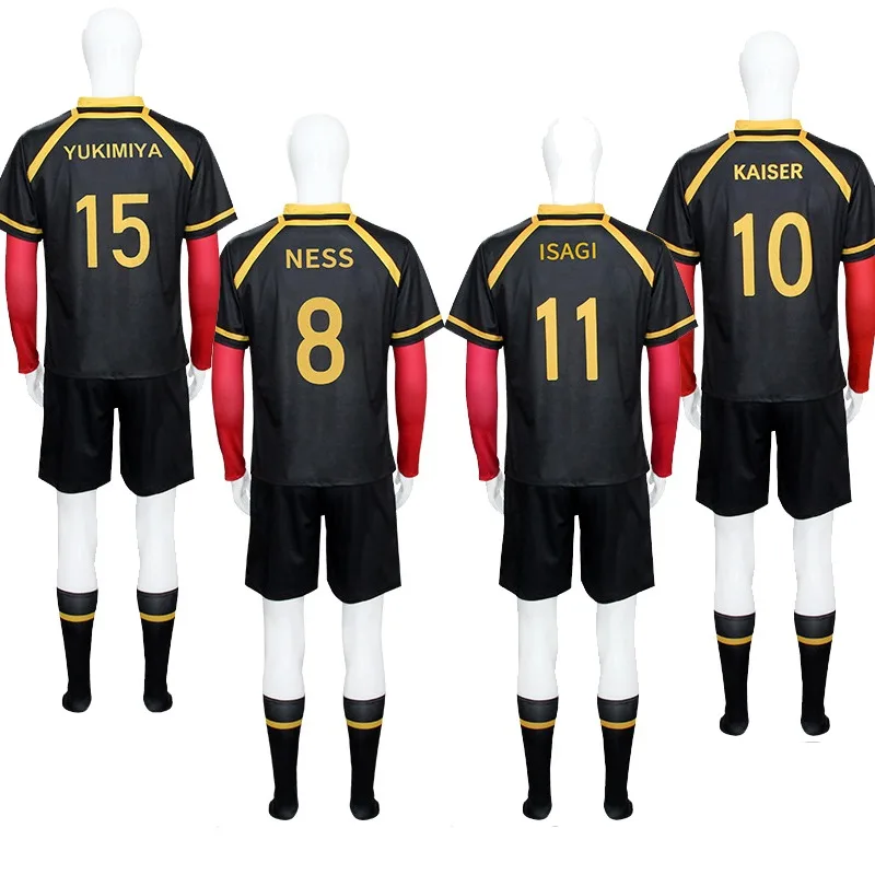 

Поп Синий Замок Аниме Косплей Костюм Ness Kaiser Isagi Nagi Reo Itoshi Sae Shidou Джерси с Шортами Униформа Одежда Полный Комплект