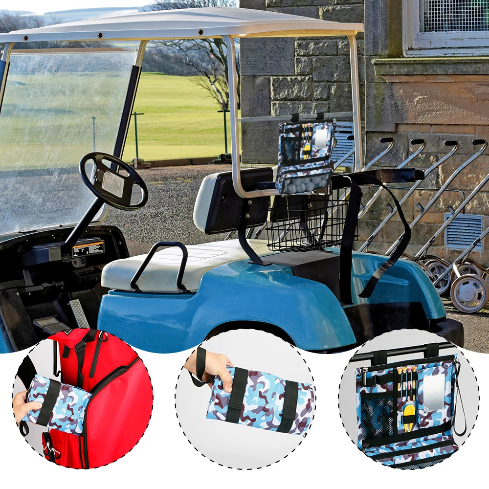 Golf Bag, Cart Bag, Multifunctional Golf Accessories Storage Bag, Portable Cosmetic Bag, Foldable and Portable