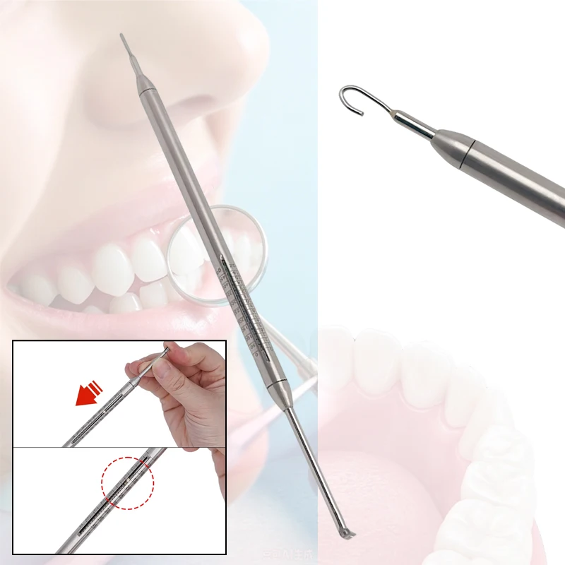 Orthodontic Tension Meter Dental Force Gauge Elastic Bands Braces Autoclavable Ortho Measuring Tool