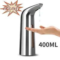 400ML Automatic Liquid Soap Dispenser Bathroom Accessories Soap and Gel Dispenser Intelligent Kitchen Induction Hand Sanitizer