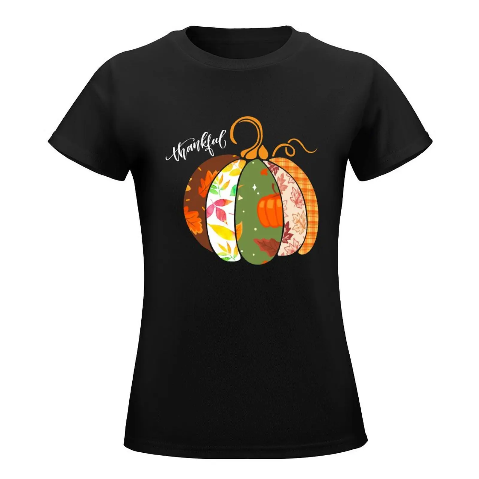 Thankful, Thanksgiving Shirt, Pumpkin Fall & Autumn Shirt T-Shirt oversized anime clothes cute clothes t shirt dress Women