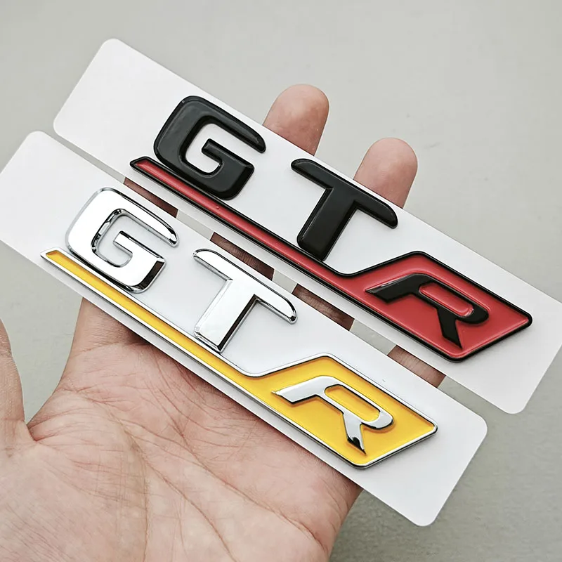 ثلاثية الأبعاد ABS كروم سيارة رسائل شارة الخلفي الجذع شعار GT R ملصق شعار الشارات لمرسيدس بنز GT R الذيل بمناسبة الملحقات
