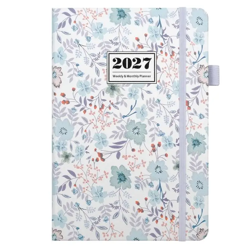 Y1UB 2027 Planner with Elastic Band Ribbon Page Marker and Pen Loop for Planning