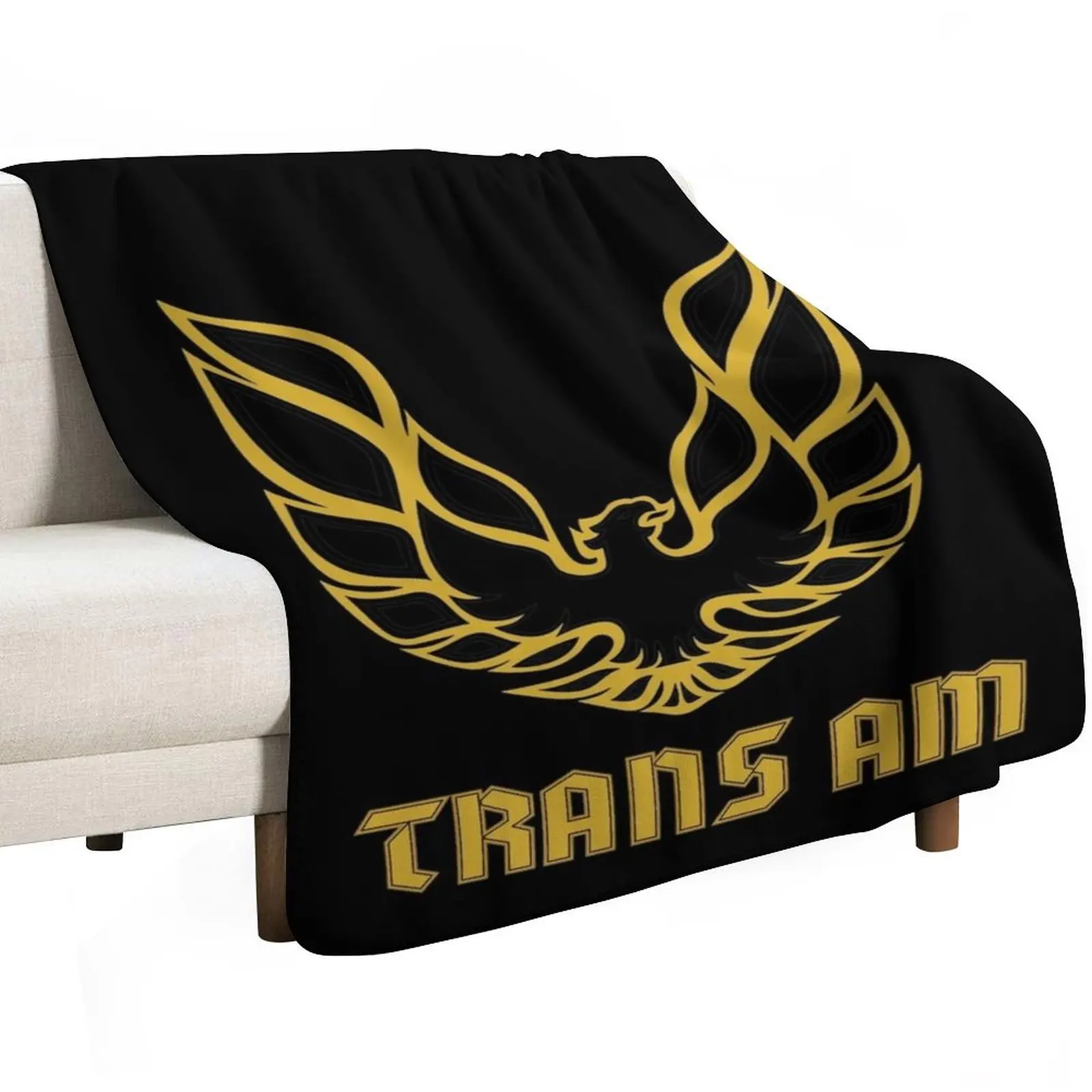 Logo Trans AM Throw Blanket Luxury Designer Thins warm for winter sofa bed Plaid on the sofa Thermals For Travel Blankets