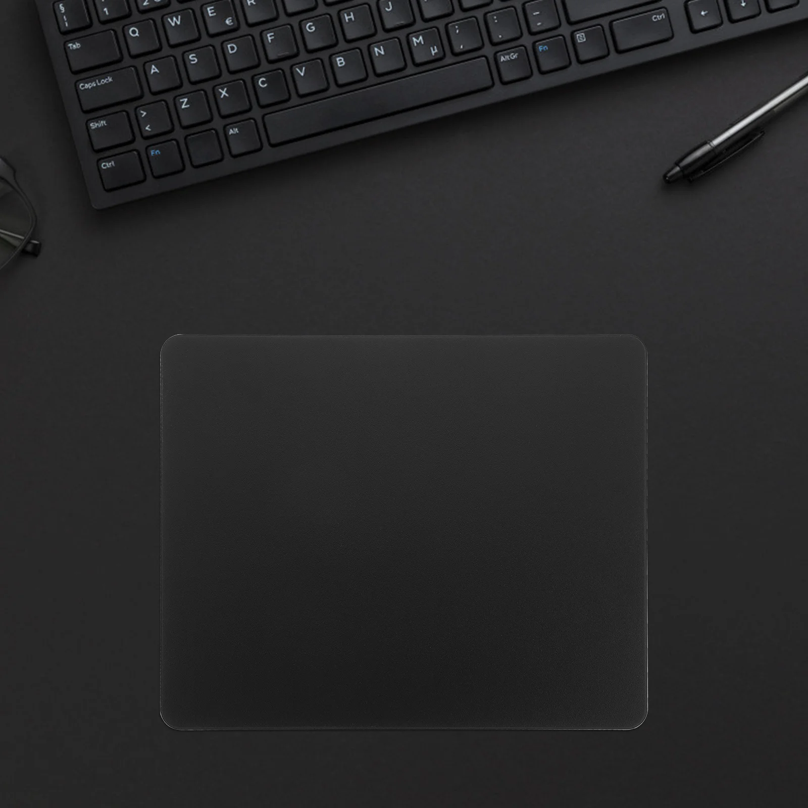 

Квадратный металлический коврик для мыши, двусторонний настольный коврик из алюминиевого сплава, портативный легкий удобный офисный коврик для мыши, настольный коврик