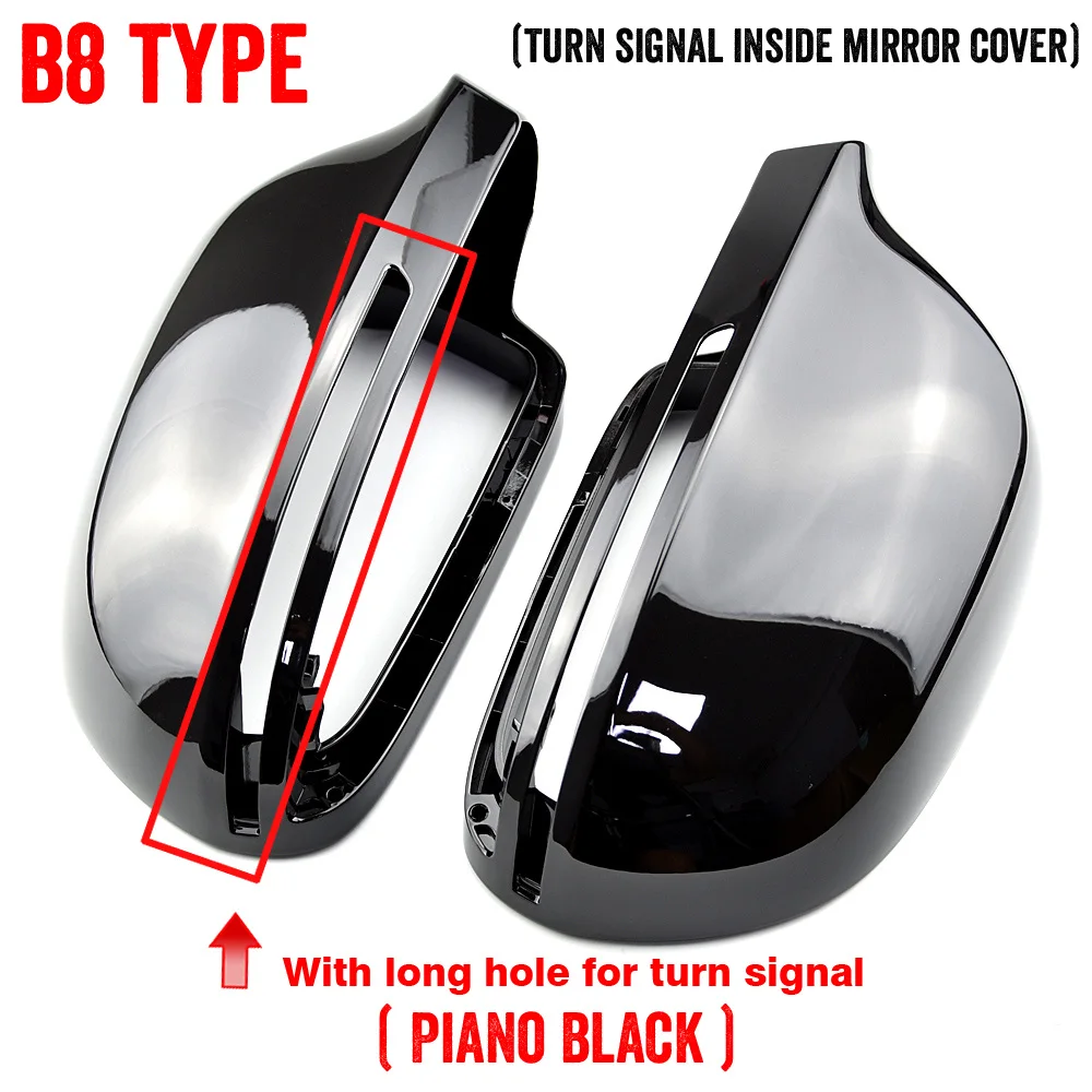 2x For Audi A3 8P A4 B8.5 A5 S5 RS4 RS5 2011-2015 Rear View Mirror Cap Cover Carbon Pattern Car Side Rearview Mirror Cover Caps