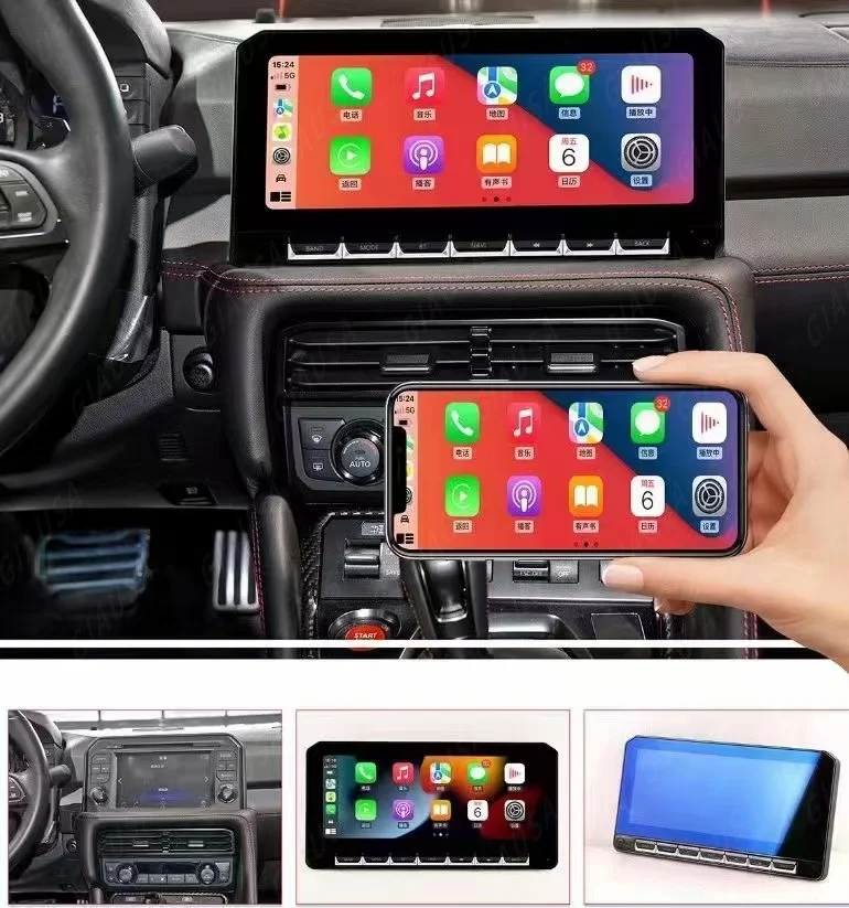 

Автомобильный радиоприемник с QLED-экраном Android 13 для Nissan GT-R GTR 2017 2018-2020, автомобильная навигация CarPlay, автостерео, головное устройство, мультимедийный плеер