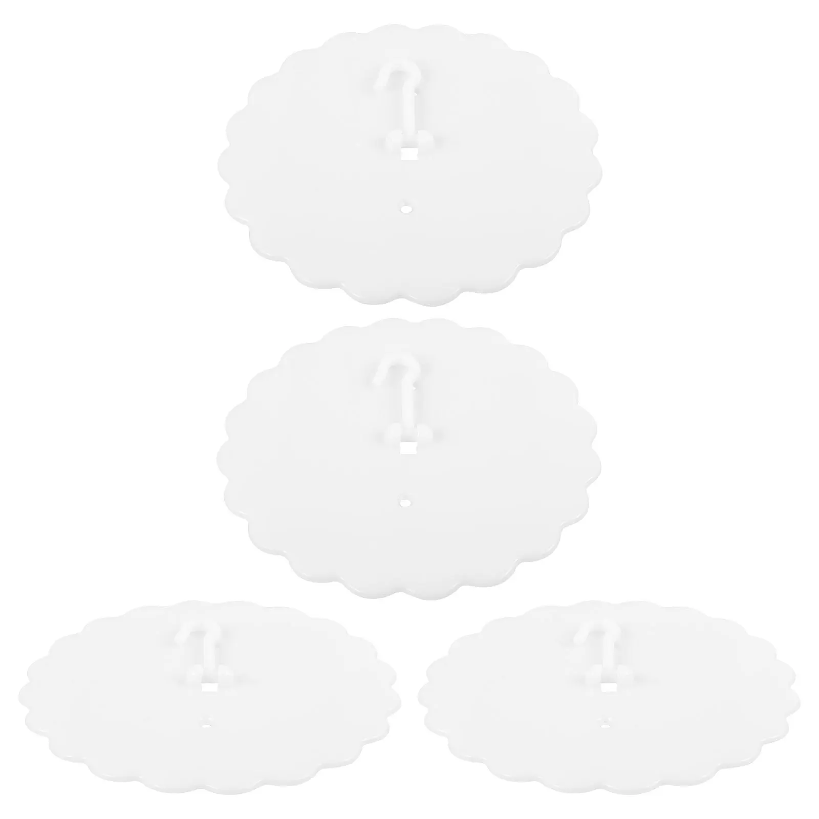 

4pcs Dome Canopy Hooks Ceiling Adhesive Hangers Bed Net Mounts Plastic Hanging Hardware Replacement Parts Home Bedding